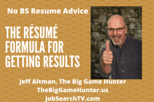 The Résumé Formula for Getting Results